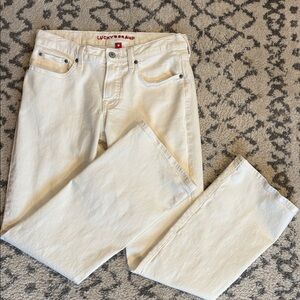 Lucky Brand Cream Denim Jeans